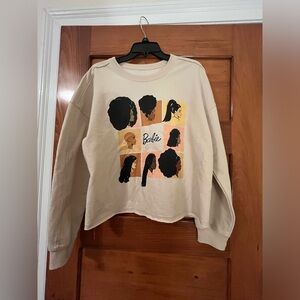 Women's Barbie Squares Graphic Sweatshirt, Size Large-NWOT!
